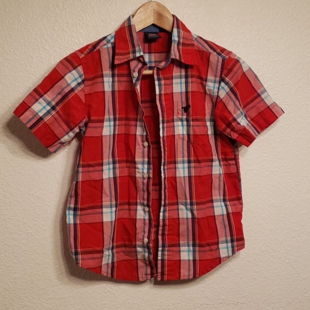 wranglers plaid boy shirt size 8